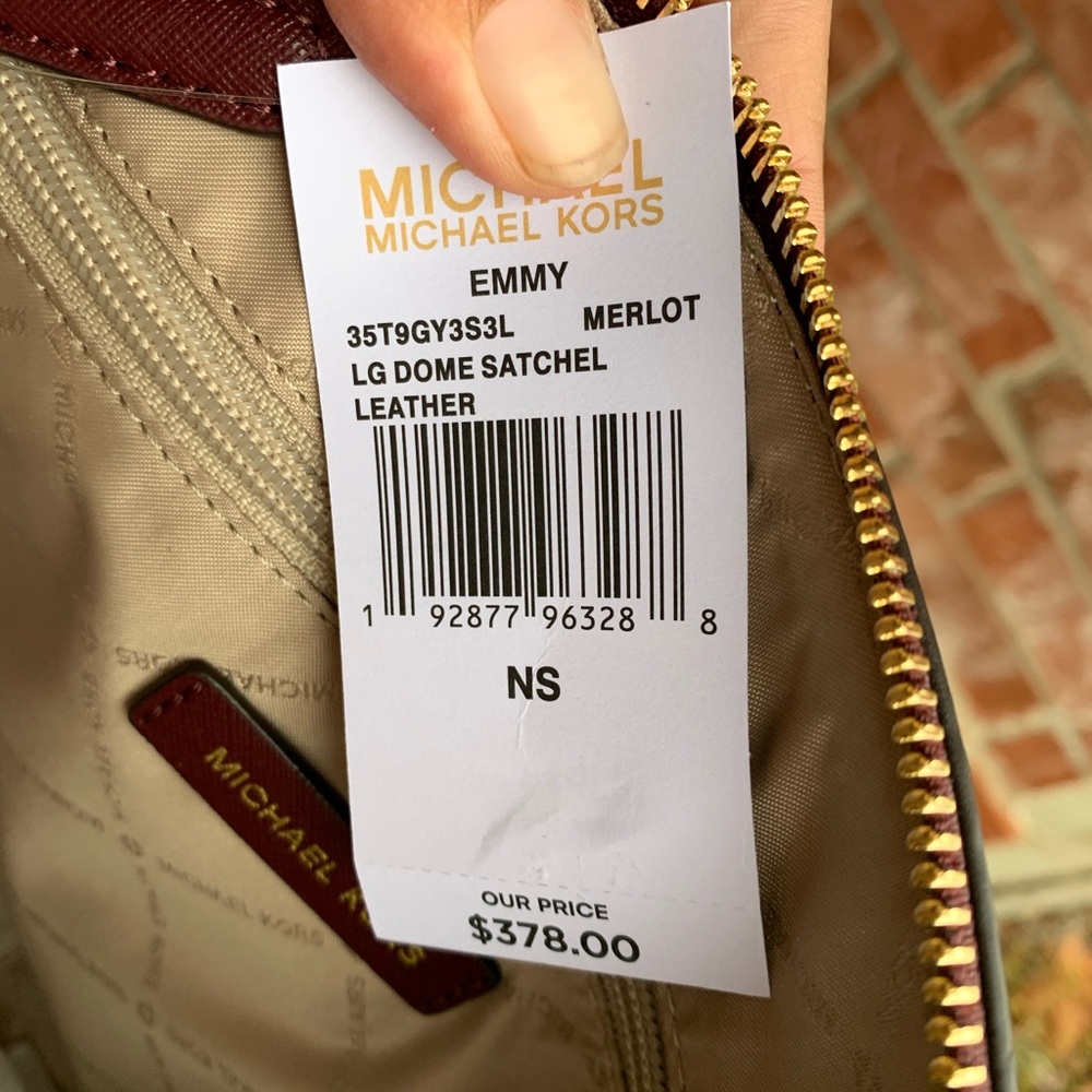 Michael Kors Emmy Large Dome Satchel+ key charm - Picture 6 of 8